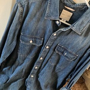American Eagle Denim Button Up Shirt